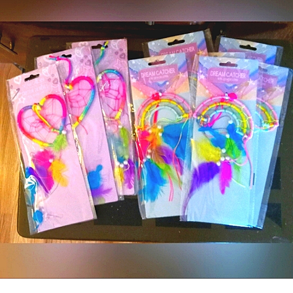 Rainbow & Heart Dream Catcher